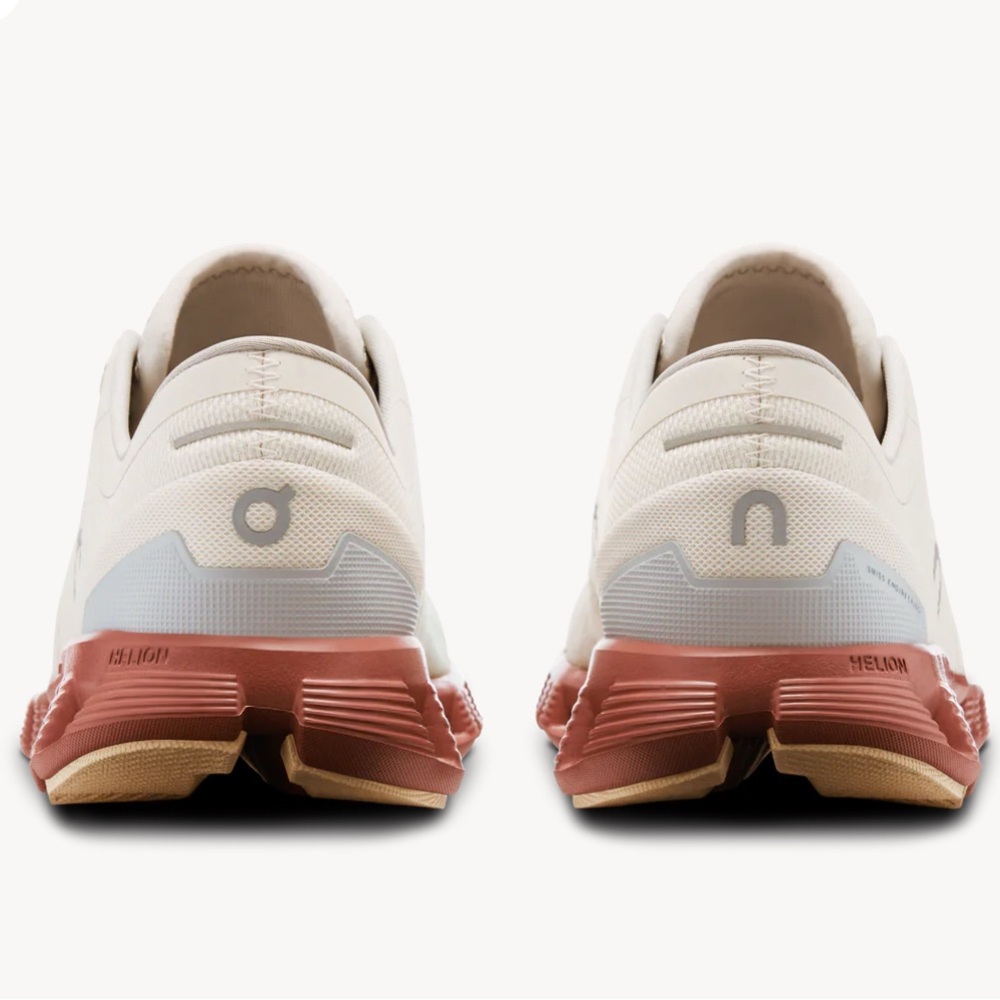 On Cloud X 3 Running Shoe Auburn/Ice Mesh White Women9.5 Men 8 ✨EUC! Trending - Picture 3 of 12